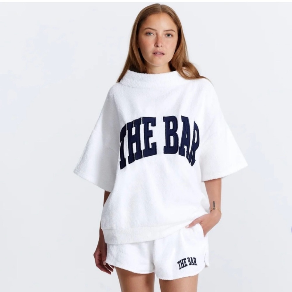 THE BAR Terry Highneck Shortsleeve Top & Shorts